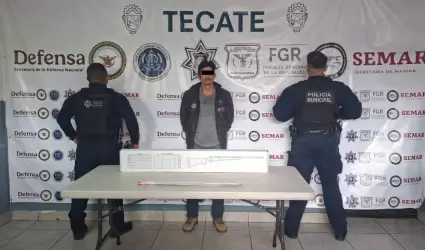 Detienen en Tecate a sujeto armado tras agresi�n en Valle de las Palmas