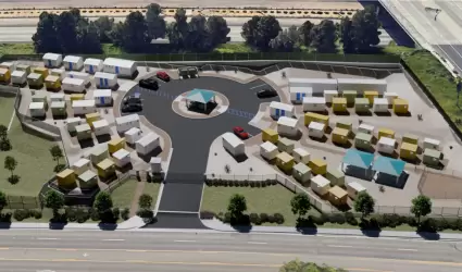 Inicia construcci�n de caba�as para personas sin hogar en Lemon Grove