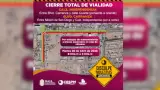 Cierre temporal de vialidades