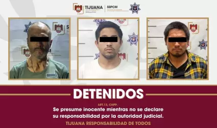 Caen tres pr�fugos buscados por narcomenudeo en Tijuana