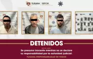 Asegura Policia Municipal a presuntos responsables de abandonar un veh�culo con un cuerpo