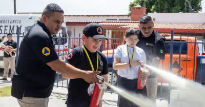 Ni�o coordina Protecci�n Civil BC por un d�a