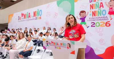 Fomenta gobernadora Marina del Pilar liderazgo de la ni�ez bajacaliforniana en e