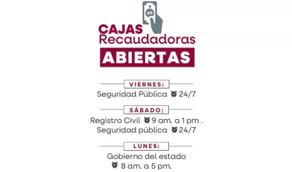 Brindar� Registro Civil y Recaudaci�n de Rentas servicio en horario especial