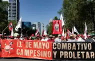 CNTE marcha rumbo al Z�calo de la CDMX; amaga con huelga nacional