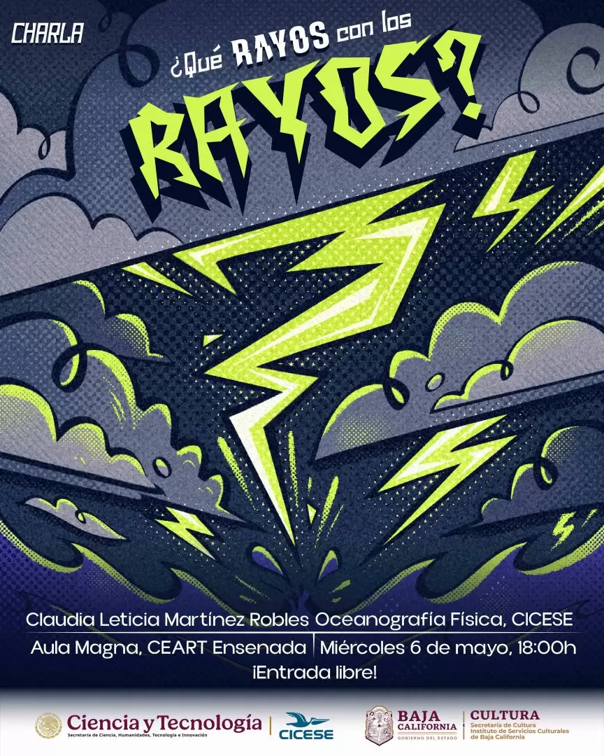 Invita CICESE a la charla "�Qu� rayos con los rayos?"