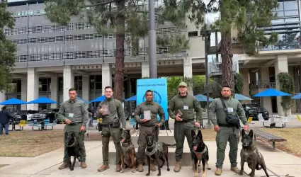Binomios caninos de la FESC triunfan en competencia K-9 en San Diego