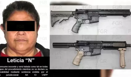 Sentencian a m�s de 13 a�os de prisi�n a mujer detenida con armas y droga en Mex