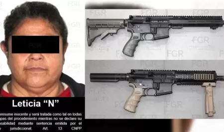 Sentencian a m�s de 13 a�os de prisi�n a mujer detenida con armas y droga en Mex