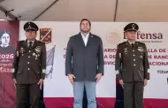 Asiste Ismael Burgue�o a ceremonia por el CLXIV Aniversario de la Batalla de Puebla y toma de protesta de soldados del SMN clase 2007