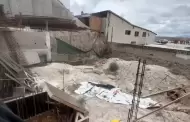 Corte de talud para construcci�n en Villa Floresta ya afecta viviendas y pavimento