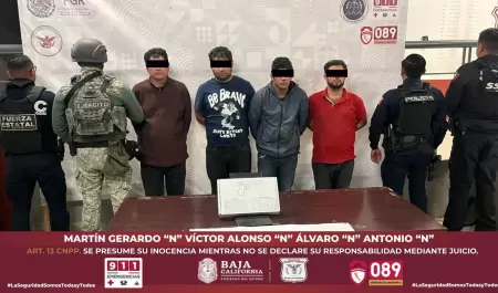 Persecuci�n en Tijuana termina con cuatro hombres armados detenidos