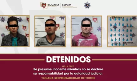 Detienen en Tijuana a tres personas buscadas por narcomenudeo