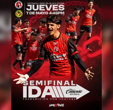 Xolos Sub-19 enfrentar� a Am�rica en las semifinales