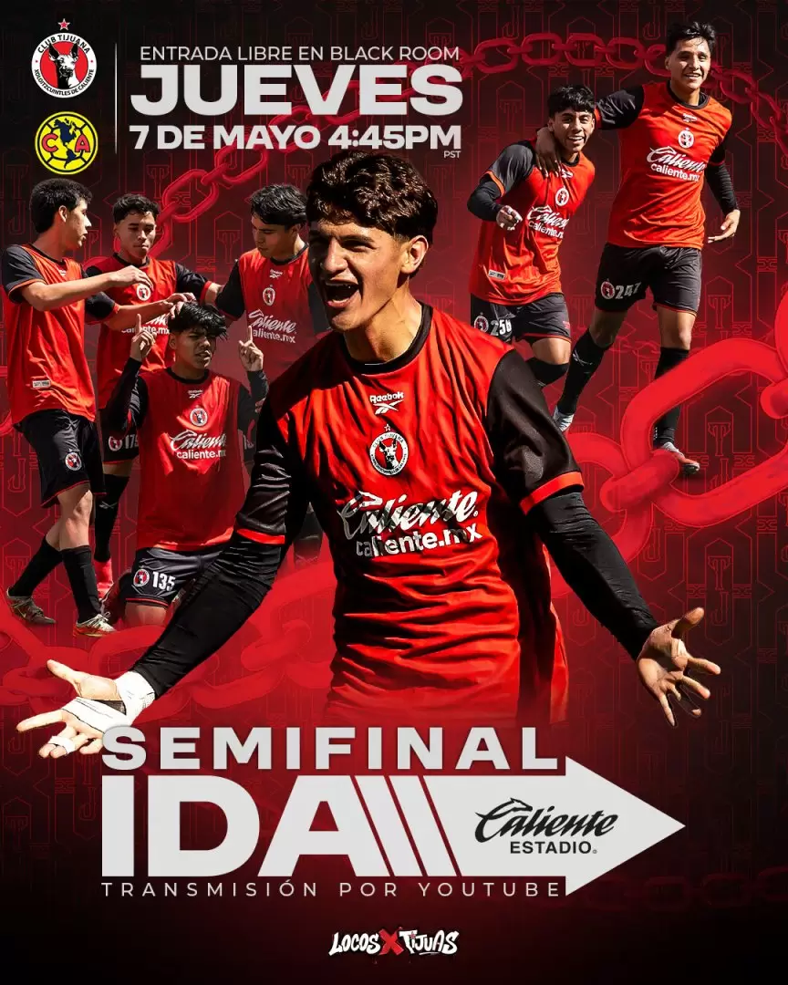 Xolos Sub-19 enfrentar� a Am�rica en las semifinales