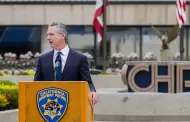 Gobernador Newsom honra a oficiales ca�dos de la Patrulla de Caminos de California