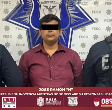 Detiene Escuadr�n Violeta a hombre por agredir y amenazar a su pareja en Mexical