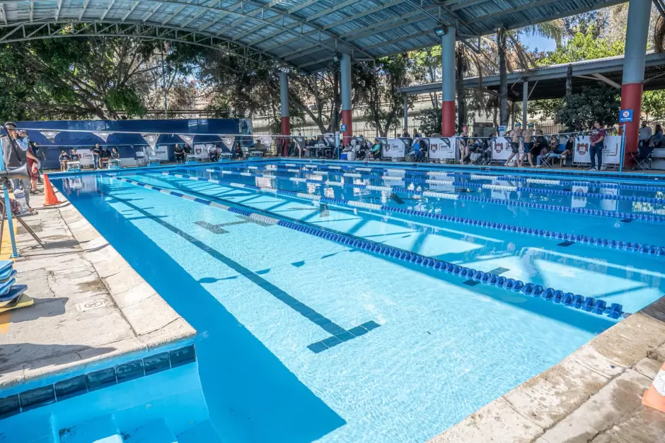 Entrega Ismael Burgue�o alberca remodelada de la Unidad Deportiva Tijuana