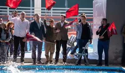 Entrega Ismael Burgue�o alberca remodelada de la Unidad Deportiva Tijuana