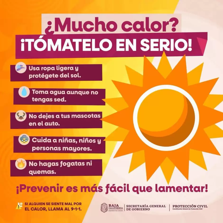 Las temperaturas superar�n los 40 �C en Mexicali