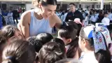 Contin�a gobernadora Marina del Pilar entrega de aires acondicionados en plantel