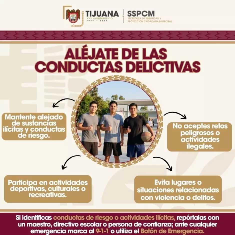 Refuerza SSPCM acciones preventivas para alejar a juventudes de conductas delictivas en Tijuana