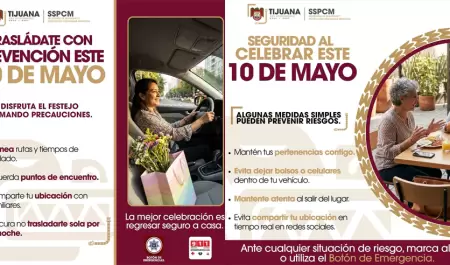 Recomendaciones para traslados seguros durante festejos del D�a de las Madres