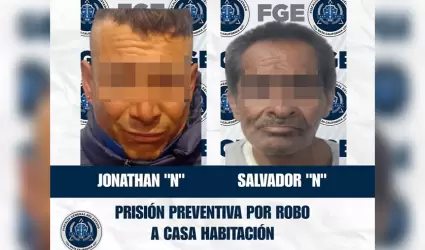 Acusados de robo a casa habitaci�n en Tijuana