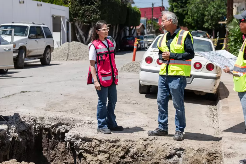 Obras de agua potable y saneamiento en la Zona Este de Tijuana