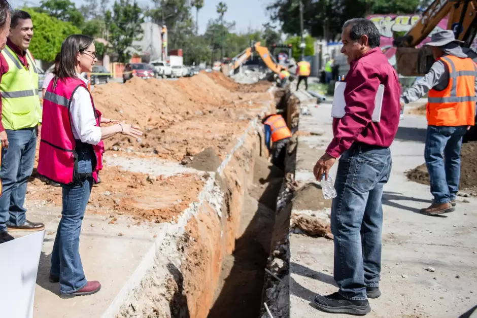 Obras de agua potable y saneamiento en la Zona Este de Tijuana