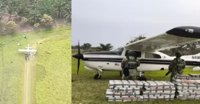 Aseguran aeronave con m�s de media tonelada de coca�na en Tabasco