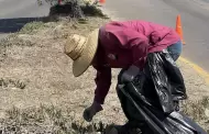 Realiza Gobierno de Ensenada trabajos de levantamiento de tierra en carretera a Ojos Negros