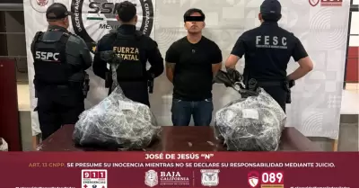 Aseguran m�s de 44 kilos de metanfetamina en Tijuana; hay un detenido