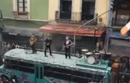 U2 graba video musical en el Centro Hist�rico de la CDMX