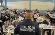 Implementan agentes de Prevenci�n del Delito y Unidad de Operaciones Caninas K9, programa 'Revisi�n de Pertenencias' en secundaria