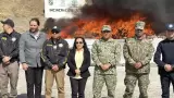 M�s de 22 toneladas de droga bajo una tormenta de fuego