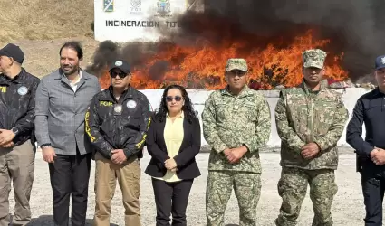M�s de 22 toneladas de droga bajo una tormenta de fuego