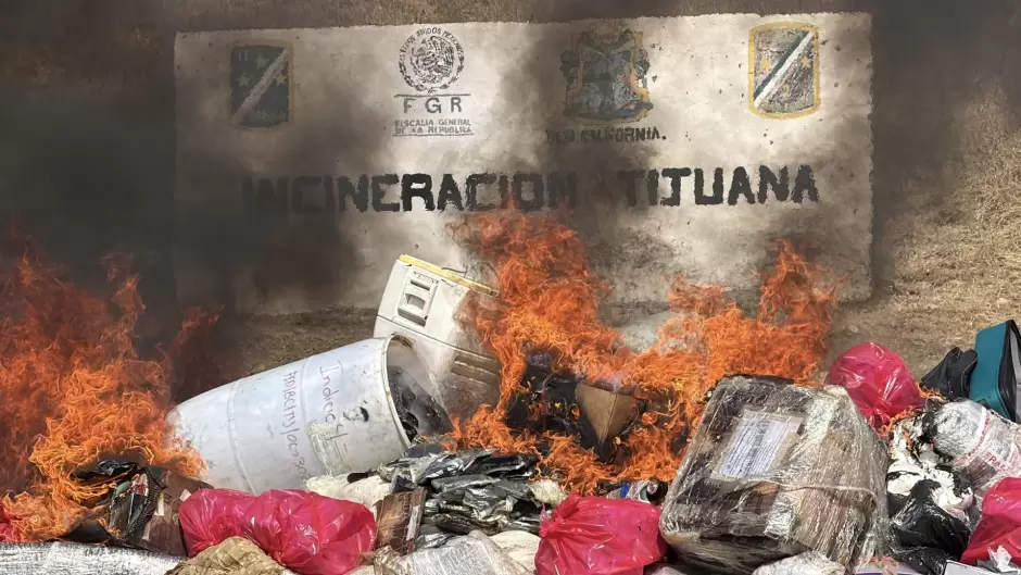 M�s de 22 toneladas de droga bajo una tormenta de fuego