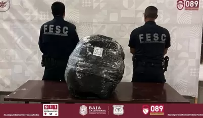 Asegura FESC m�s de 17 kilos de marihuana durante operativo en Tijuana