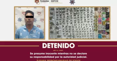 Detenido con droga y vapeadores con derivados de marihuana en Zona Centro de Tij
