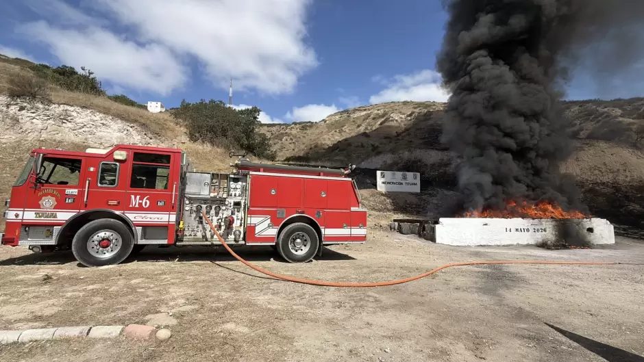 M�s de 22 toneladas de droga bajo una tormenta de fuego