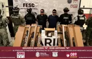Detienen en Tecate a presuntos generadores de violencia con arsenal y m�s de mil cartuchos