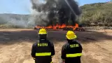 Incineran 12 toneladas de marihuana aseguradas en Ensenada