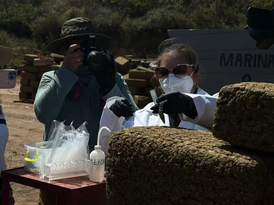 Incineran 12 toneladas de marihuana aseguradas en Ensenada