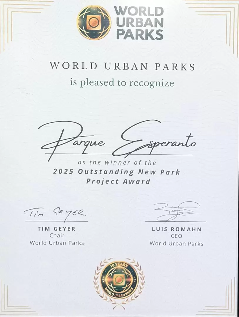 Parque Esperanto de Tijuana recibe premio internacional por proyecto ambiental y recreativo
