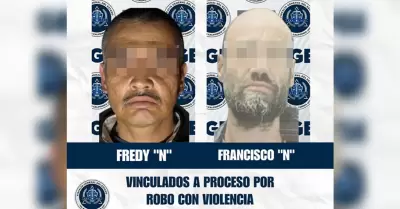 Acusados de robo con violencia en Tijuana