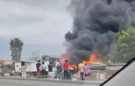 Incendio consume ocho viviendas en invasi�n del Ca��n del Padre en Tijuana