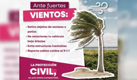 Fuertes rachas de viento este fin de semana