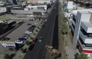 Contin�an trabajos de reciclado asf�ltico en avenida Francisco I. Madero en Mexicali