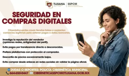 Emite SSPCM Tijuana recomendaciones para prevenir fraudes en compras en l�nea